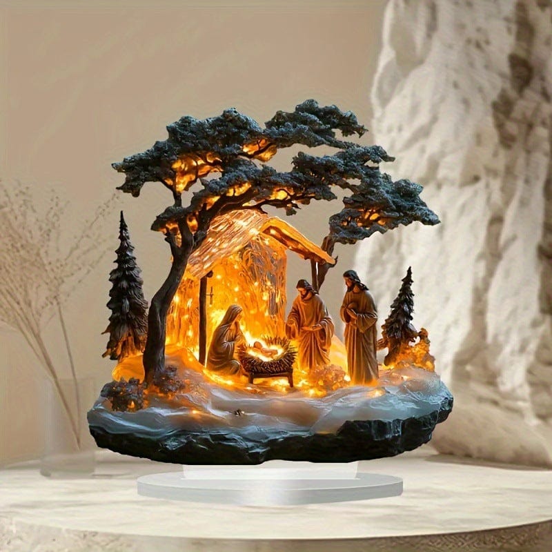 Jesus Scene Decor Ornament by Godisabove™