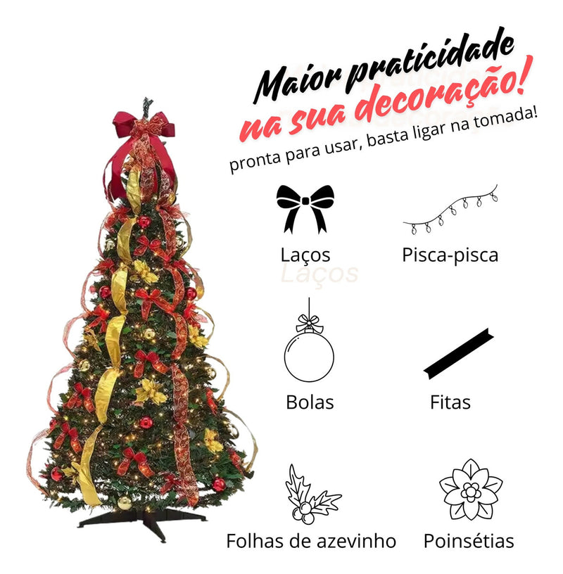Árvore Encanto Real - Árvore de Natal Premium Montável