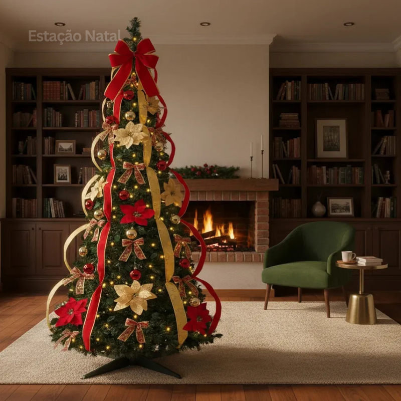Árvore Encanto Real - Árvore de Natal Premium Montável