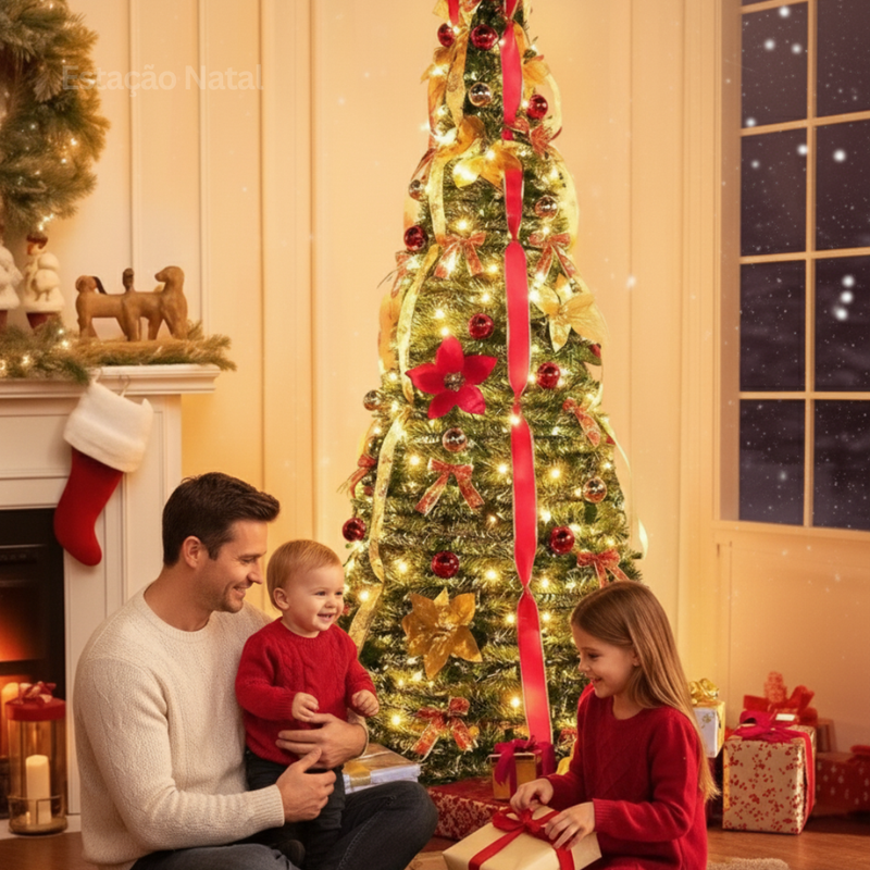 Árvore Encanto Real - Árvore de Natal Premium Montável