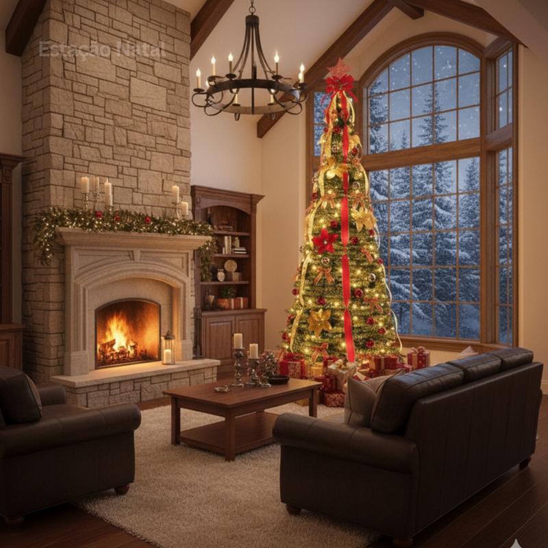 Árvore Encanto Real - Árvore de Natal Premium Montável