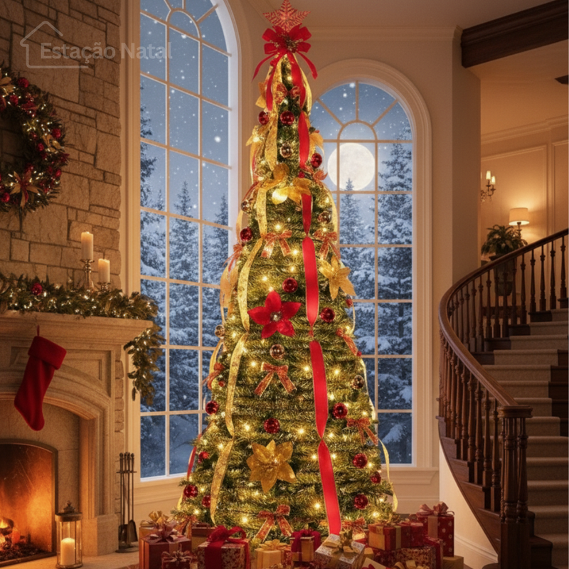 Árvore Encanto Real - Árvore de Natal Premium Montável