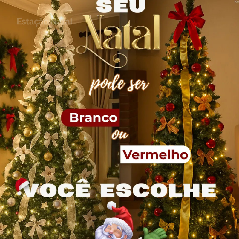 Árvore Encanto Real - Árvore de Natal Premium Montável