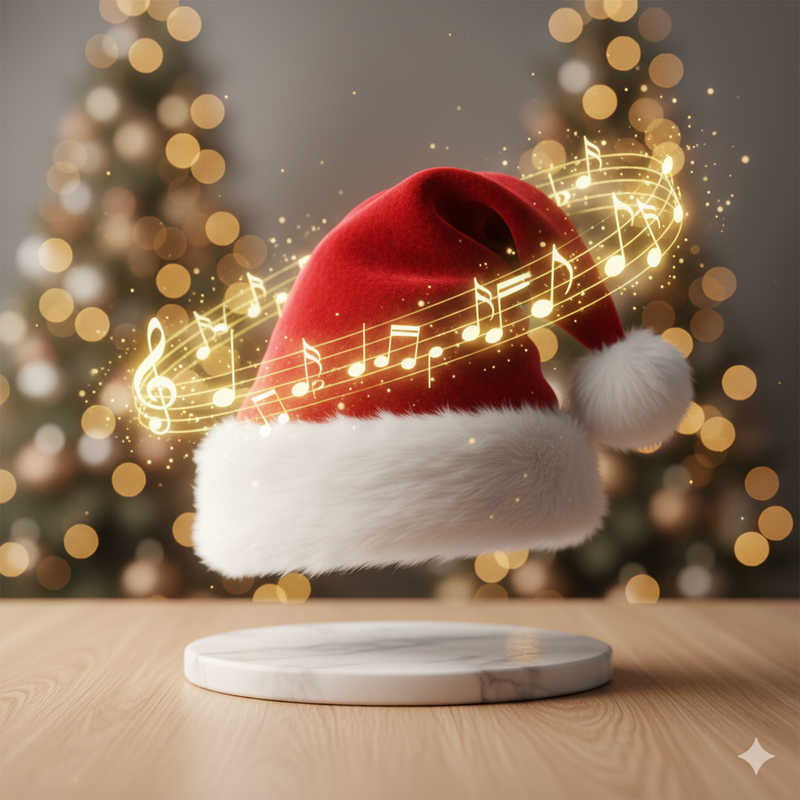 Gorro Maluco do Papai Noel - Dança, Toca e Espalha Risadas + Brinde Exclusivo