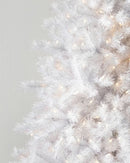 Árvore de Natal Branca Classic com Galhos Articulados, Suporte Metálico e Micro LEDs Embutidos