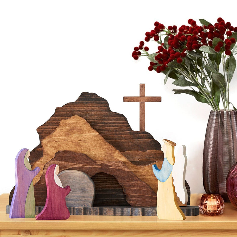 Natural Easter Jesus Display by Godisabove™